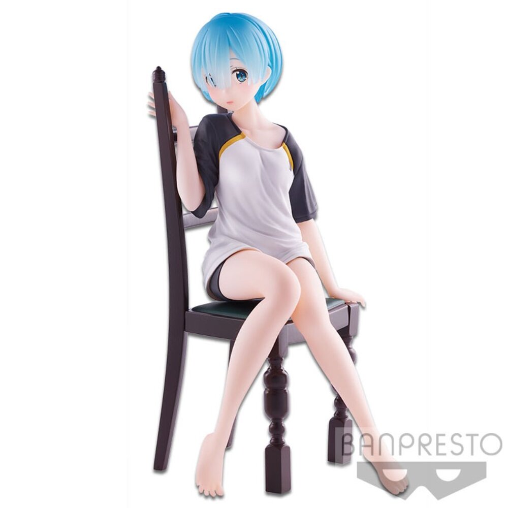 New Banpresto Re: Zero Figure REM Relax Time T-Shirt Figure 20cm Japan Toreba
